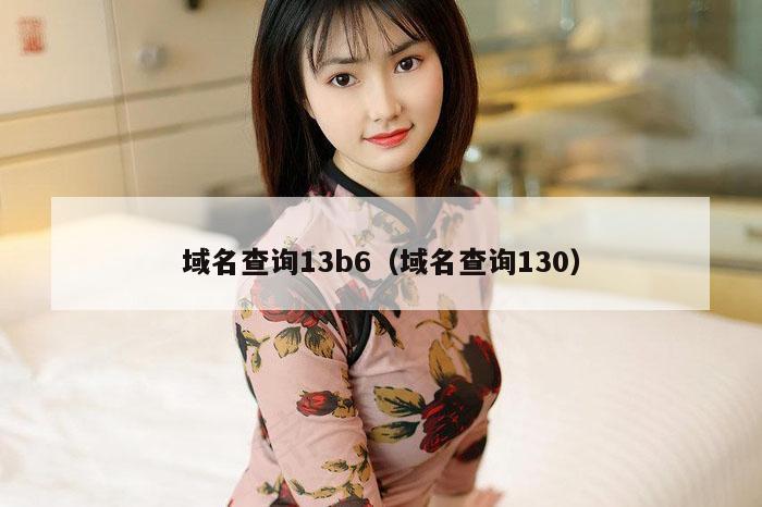 域名查询13b6（域名查询130）